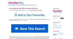 Desktop Screenshot of blog.cercavino.com