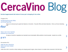 Tablet Screenshot of blog.cercavino.com
